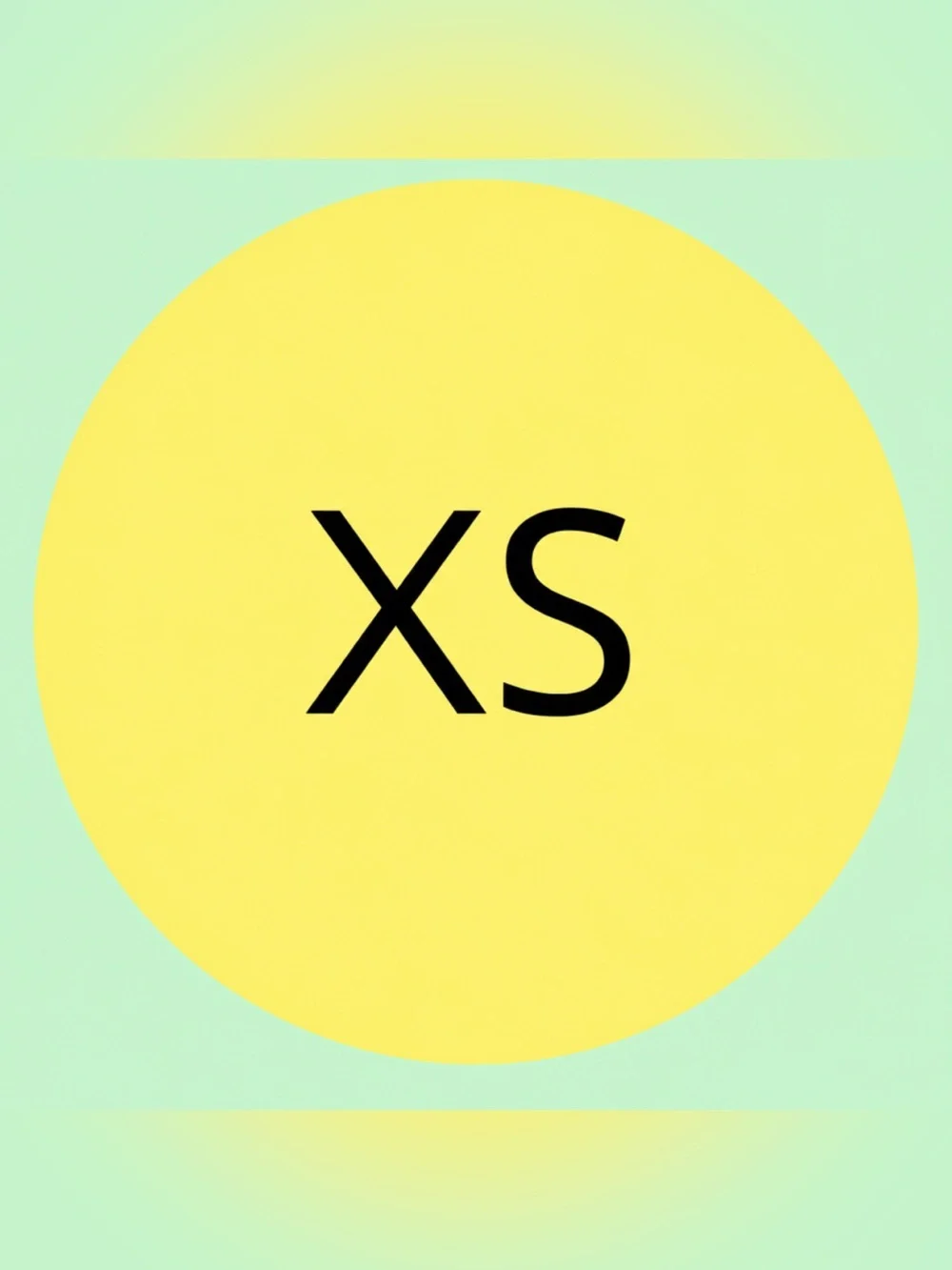 50 SHIPPING STICKERS - 2” ROUND - SIZE CLOTHING LABELS - SMALL “XS” - YELLOW